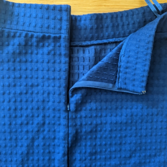 Liz Lange Textured Blue A-line Skirt - Picture 3 of 7